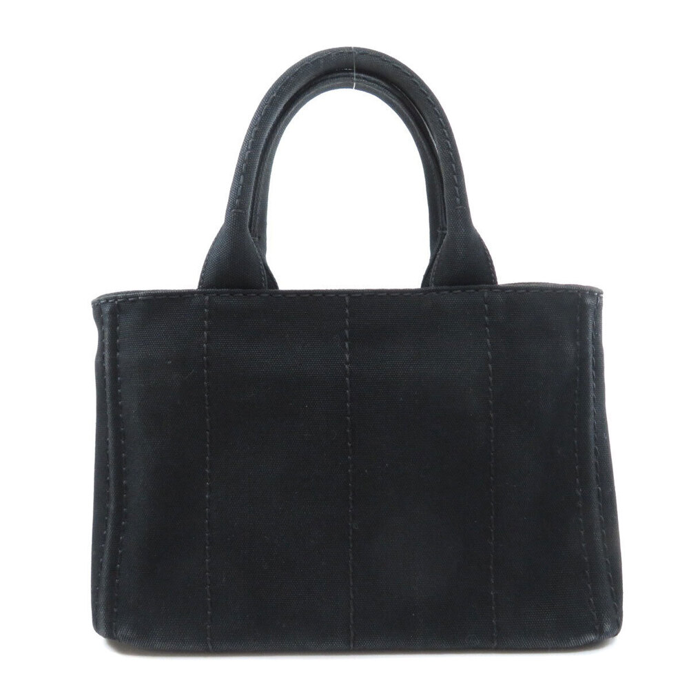 Prada Handbag Canvas 2way Canapa Black